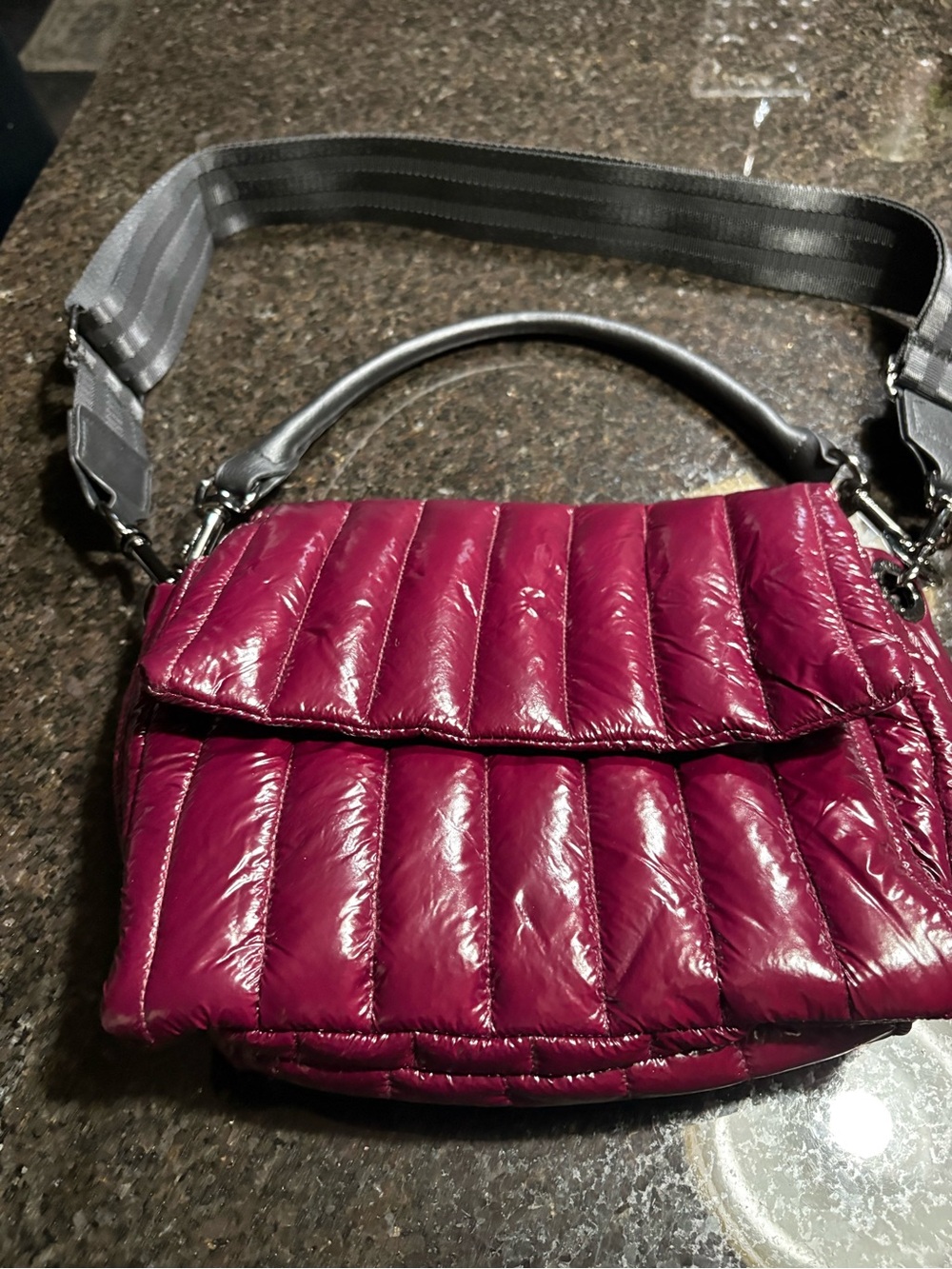 Maroon Think Royln purse